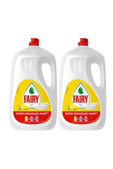Fairy 5200 ml ( 2 X 2600 Ml) Limon Sıvı Bulaşık Deterjanı - 2