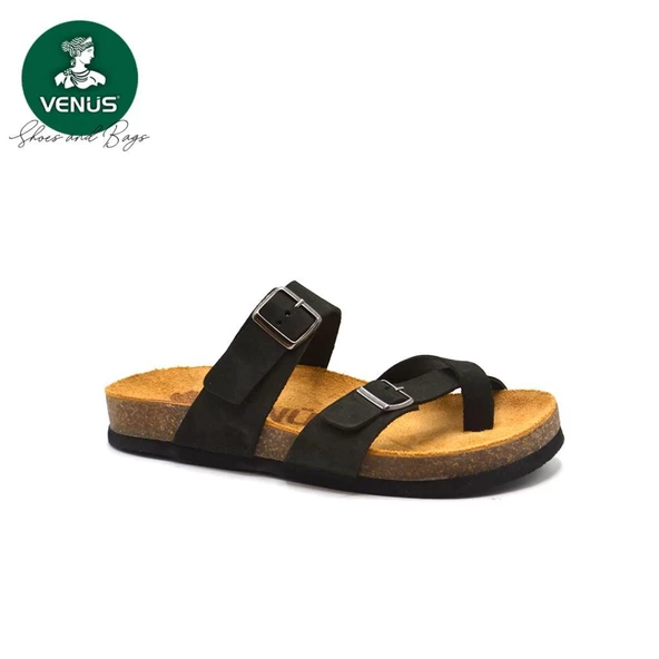 VENÜS 24320002Y MANTAR TABAN PARMAK ARASI DERİ KADIN TERLİK - 3