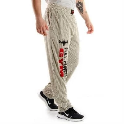 Full Power Gym Alt Eşofman Beyaz Siyah Çizgili - 2