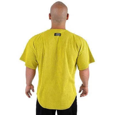 Full Power Gym Ragtop Tişört Sarı Siyah Çizgili - 3