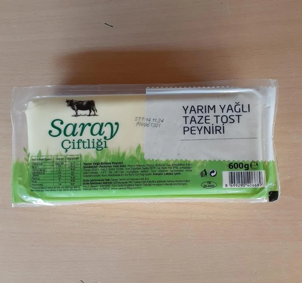 Saray Çiftliği Tost Peyniri 600gr - 2