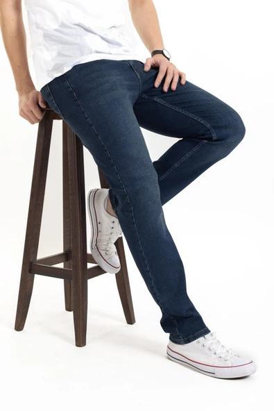 Yeni Sezon Erkek Dört Mevsimlik Likralı Regular Tam Kalıp Düz Paça Fermuarlı Yüksek Kaliteli Kot Pantolon 720 ürün görseli