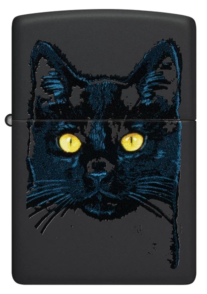 Zippo 218 2022Pff Black Cat Design Çakmak 48491-100061 (3-2)