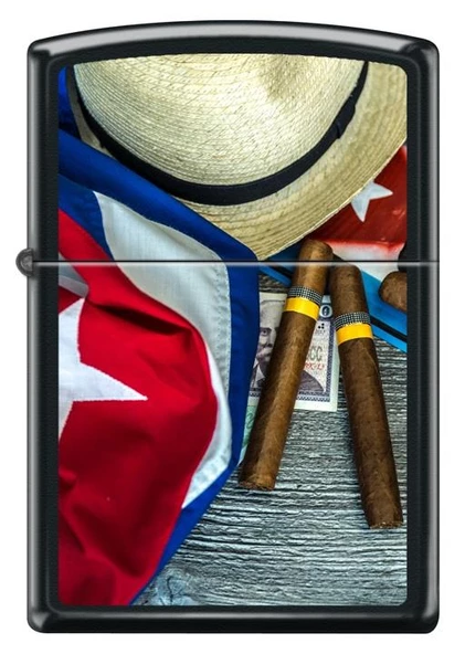 Zippo Cubanflagandplate Çakmak 218-096155 (4-2) ürün görseli