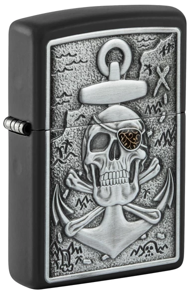 Zippo 218 Skull Anchor Emblem Çakmak 48122-098031 (8-1)