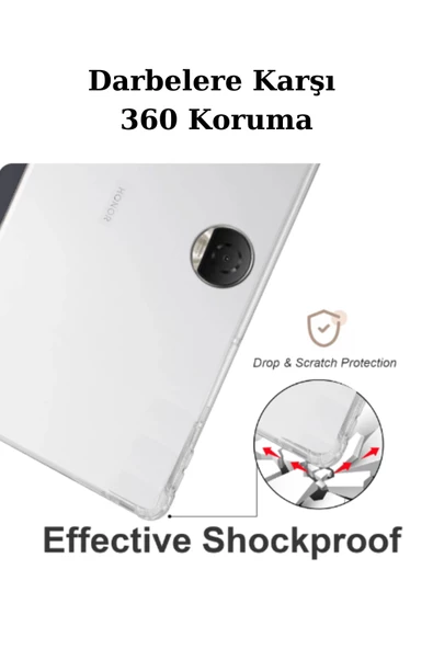 Honor Pad 9 12.1 inç 2024 Uyumlu Manyetik Akıllı Kalem Bölmeli Tablet Kılıfı - 11