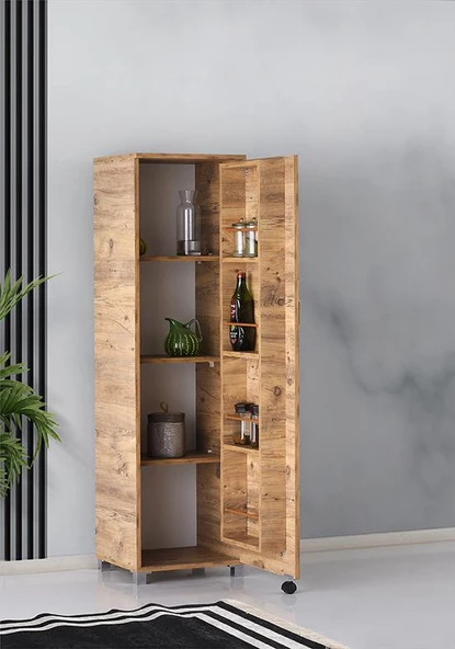 Buket Çok Amaçlı Kiler Erzak Dolabı 45x42x160cm KURULU - 4
