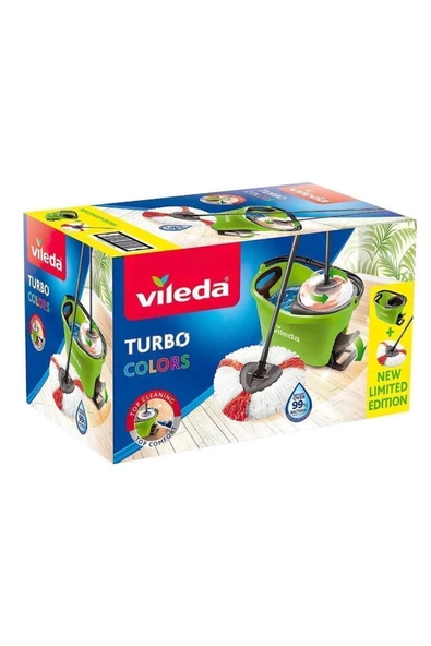 Vileda Turbo Colors 2in1 Temizlik Seti Yeşil - 2