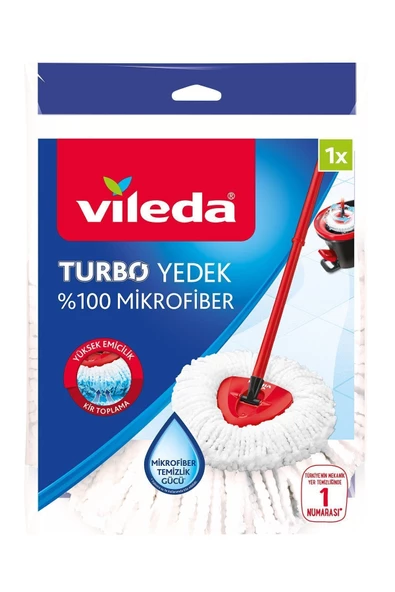 Vileda Turbo Classic Üçgen Mikrofiber Yedek Paspas