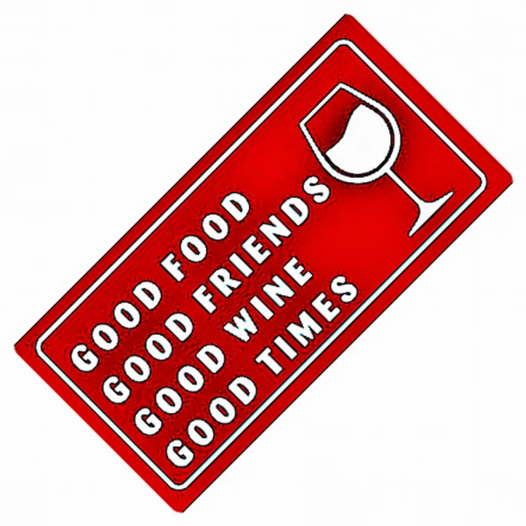 Good Food Yazılı Sök-Tak-Pratik Vantuzlu Yeni Nesil Dekor Plaka - 1