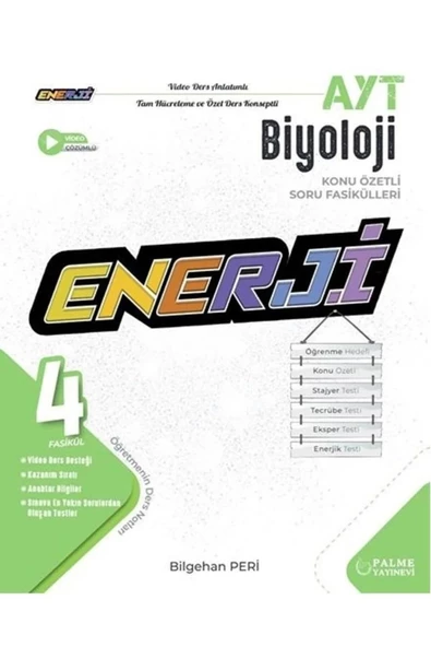 Palme Yayıncılık YKS AYT Enerji Biyoloji Konu Özetli Soru Fasikülleri