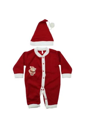 unisex noel yılbaşı bebek tulumu