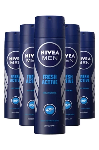 Nivea Men Deodorant Fresh Active 150 ml 5 Ad.