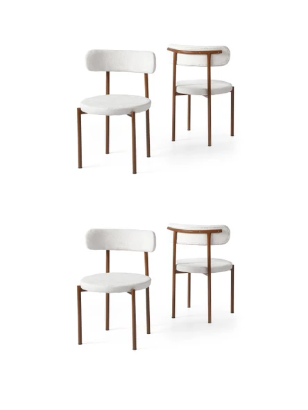 Alfa Metal Mutfak Sandalyesi 4 Lü Set - 3