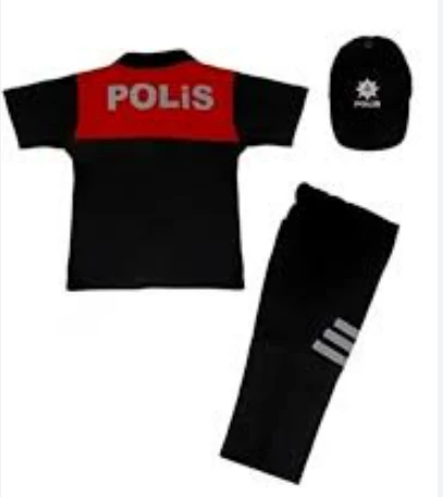 Uğur Böceği Çocuk Polo Yaka Kısa Kol Polis Takımı Yunus Kırmızı - 2