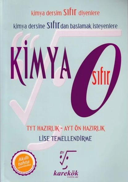 Karekök Kimya 0 Sıfır Kimya Dersim Sıfır Diyenlere