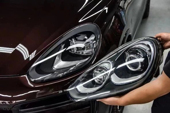 Autogp Porsche cayenne ön far lambası 2018 facelift görünüm 2014 / 2017