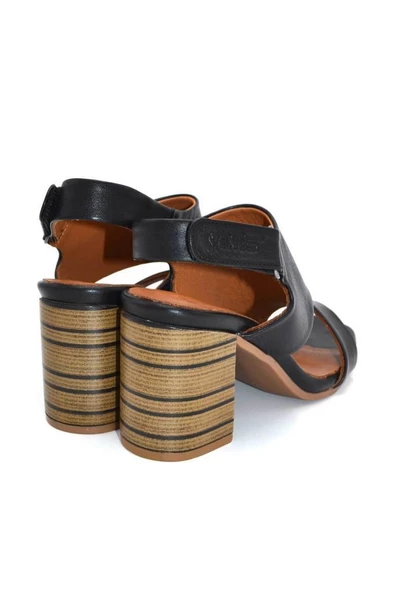 VENÜS 2108502Y KALIN TOPUK DERİ KADIN SANDALET - 4