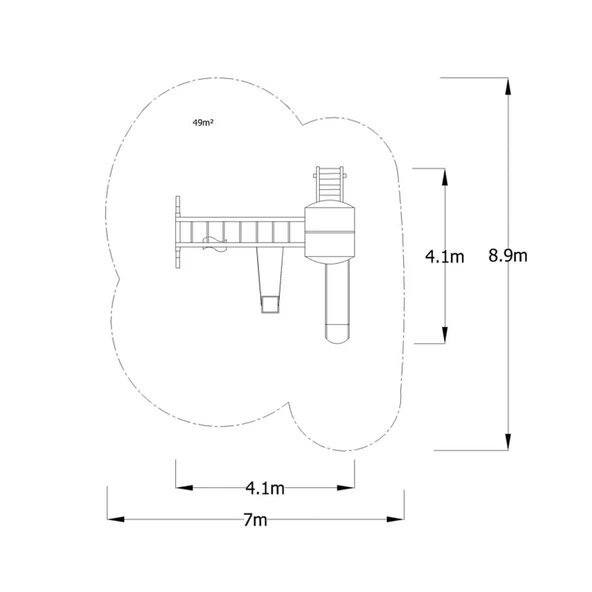 Ahşap Çocuk Oyun Parkı SG04, Üç Salıncaklı Model - 5
