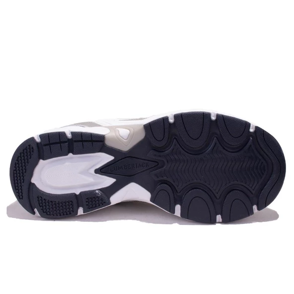 Lumberjack Pol Pu Beyaz Lacivert Ortopedik Günlük  Erkek Spor Ayakkabı - Resim 4