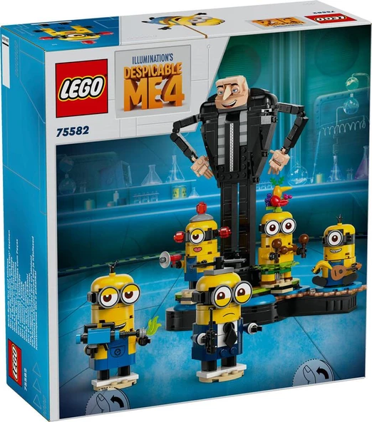 LEGO Minions 75582 Brick-Built Gru and Minions - 2