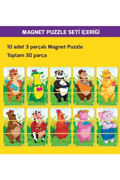 Yükselen Zeka 2+ Yaş Magnet Puzzle Dikkat Geliştiren Zeka Oyunu - 2