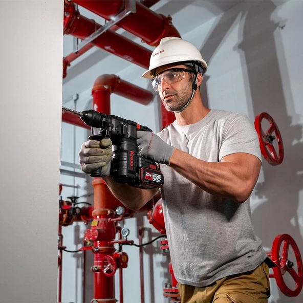 Kress Kuc61.91 20Volt 2.2J Kömürsüz Profesyonel Sds-Plus Pnömatik Kırıcı/Delici (Akü Dahil Değildir) - 3