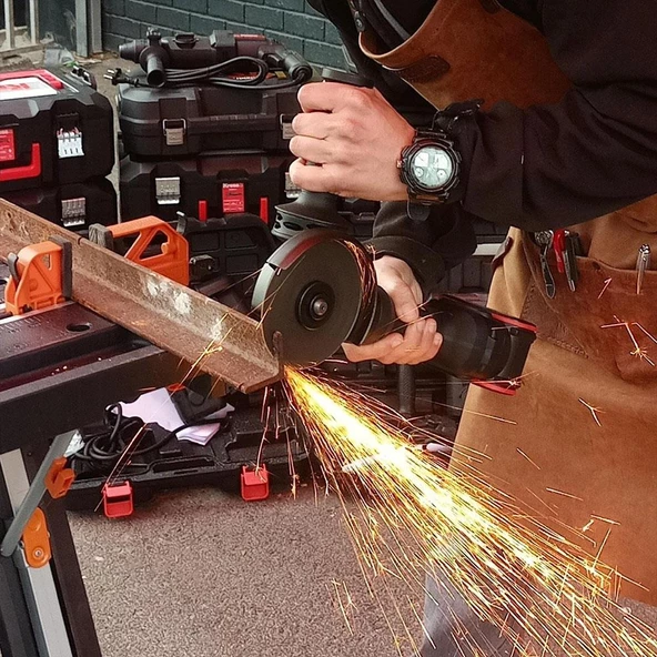 Kress KUH10.2 20Volt 4.0Ah. Li-ion Çift Akülü 125mm Kömürsüz Profesyonel Şarjlı Devir Ayarlı Avuç Taşlama - 10