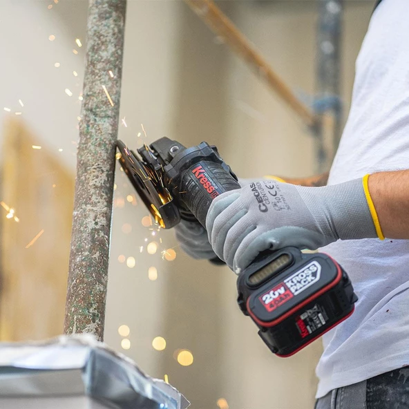 Kress Kuh02.91 20Volt 115Mm Kömürsüz Profesyonel Şarjlı Devir Ayarlı Avuç Taşlama (Akü Dahil Değildir) - 3