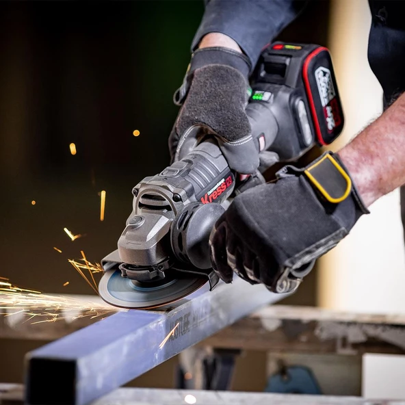 Kress Kuh02.91 20Volt 115Mm Kömürsüz Profesyonel Şarjlı Devir Ayarlı Avuç Taşlama (Akü Dahil Değildir) - 7
