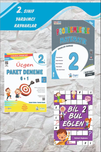 Üçgen 2.Sınıf Beceri Temelli Problemlerle Matematik + Paket Deneme 6+1 -2024