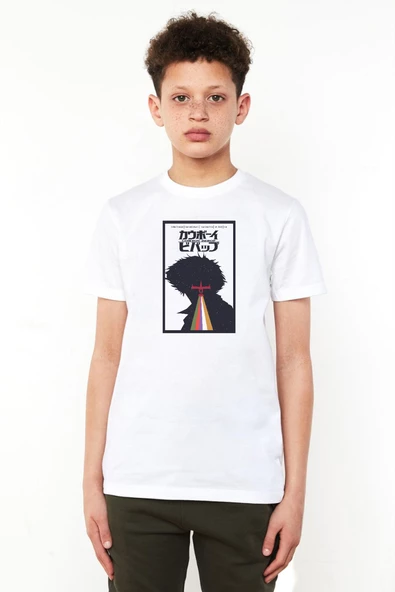 See You In Space Cowboys Minimalist Anime Poster Beyaz Çocuk Bisikletyaka Tshirt