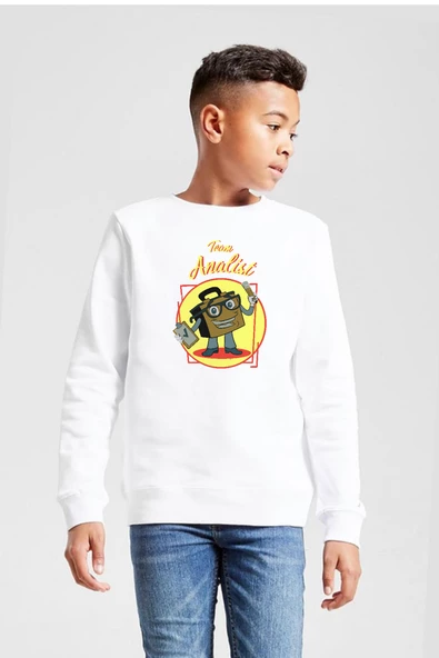 The Umbrella Academy Team Analist Beyaz Çocuk 2ip Sweatshirt