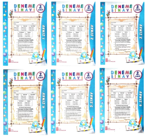 Üçgen 3.Sınıf Paragraf Destekli Okuma Anlama + Paket Deneme 6+1 -2024 - 2