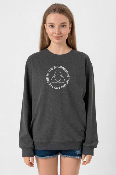 Dark The Beginning Füme Kadın 2ip Sweatshirt - 1