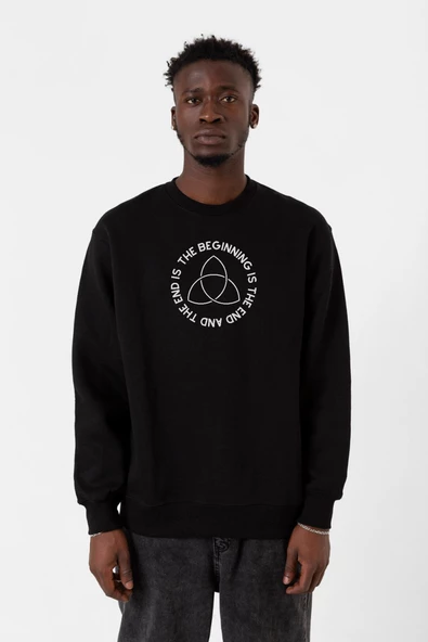 Dark The Beginning Siyah Erkek 2ip Sweatshirt