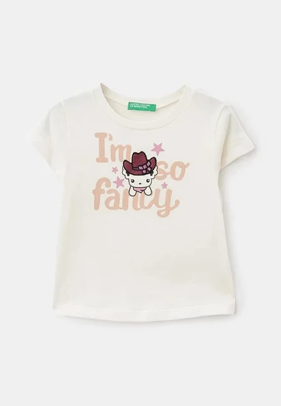 United Colors Of Benetton Kız Bebek Tshirt 3I1XG10DI