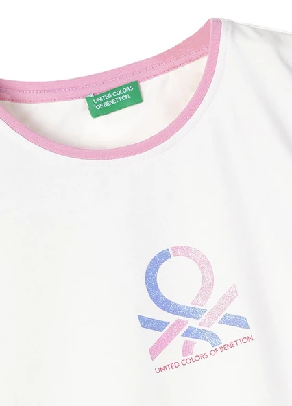 United Colors Of Benetton Kızn Çocuk Tshirt BNT-G21312 - 3