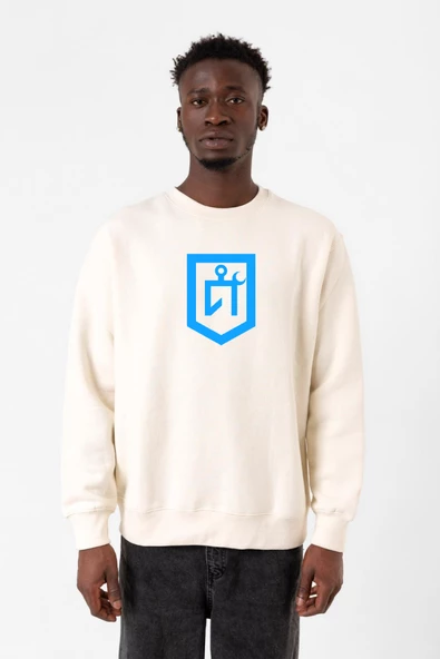 Idil Ural Tamga Ekru Erkek 2ip Sweatshirt