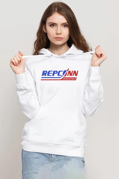 Fallout Repconn Aerospace Beyaz Kadın 3ip Kapşonlu Sweatshirt - 1