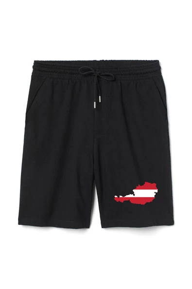 Euro 24 Austria Erkek Siyah Şort