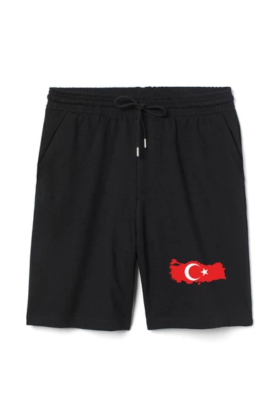 Euro 24 Türkiye Erkek Siyah Şort ürün görseli 1