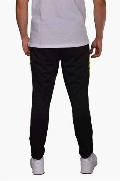 Diadora Ritim - Erkek Likralı Siyah-Sarı Eşofman Altı - 3