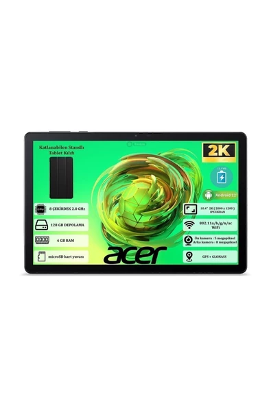 ACER   Iconia Tab P10 4gb Ram 128gb 10.4" (1200 X 2000 ) Ips Yeni Nesil Android Tablet Nt.lfsey.001