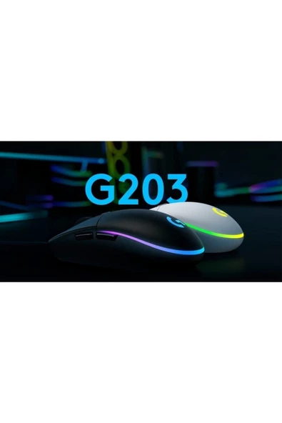 logitech   G G203 Lightsync Kablolu Oyuncu Mouse Siyah - 3