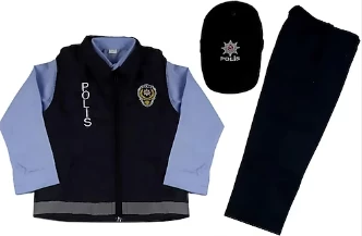 Uğur Böceği Çocuk Gömleklii Polis Takım - 3