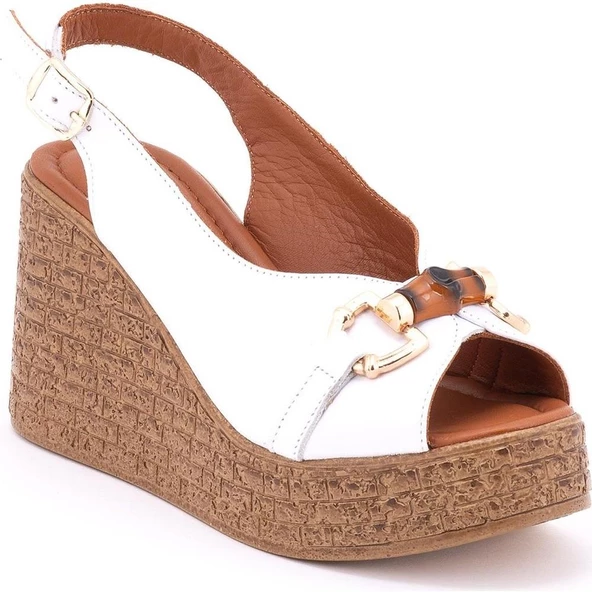 VENÜS 2409702Y DOLGU TOPUK TOKALI GENÇ KADIN SANDALET - 8