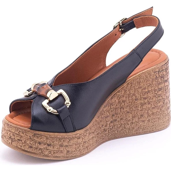 VENÜS 2409702Y DOLGU TOPUK TOKALI GENÇ KADIN SANDALET - 9