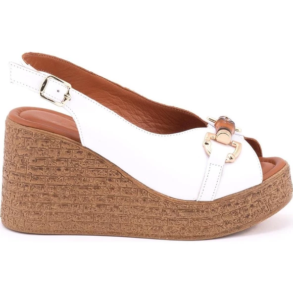 VENÜS 2409702Y DOLGU TOPUK TOKALI GENÇ KADIN SANDALET - 5