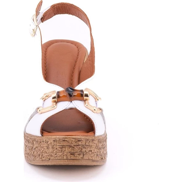 VENÜS 2409702Y DOLGU TOPUK TOKALI GENÇ KADIN SANDALET - 6